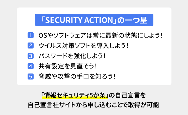 「SECURITY ACTION」の宣言