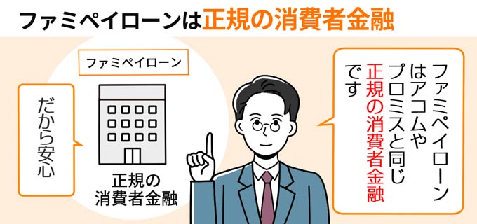 ファミペイローンは正規の消費者金融