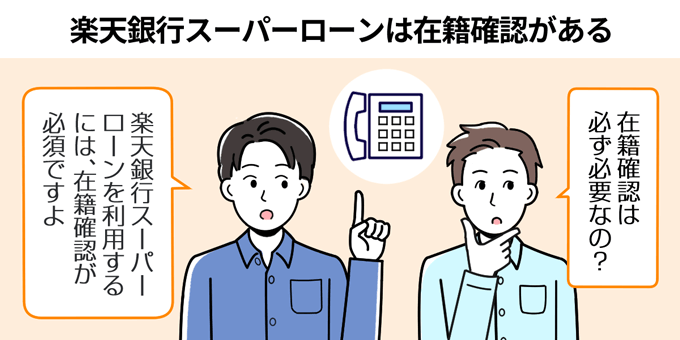 楽天銀行スーパーローンは在籍確認がある