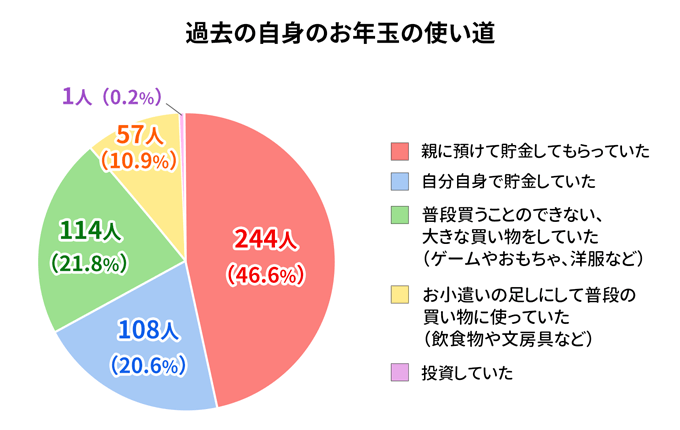 過去の自分のお年玉の使い道