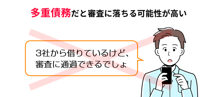 多重債務だと審査に落ちる可能性が高い