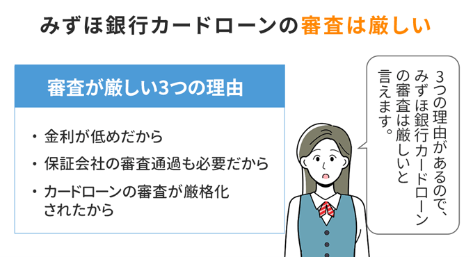 みずほ銀行カードローンは審査が厳しい