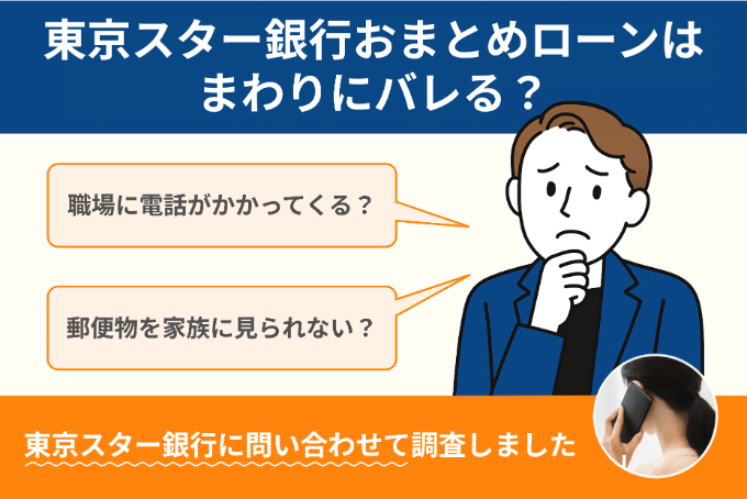 東京スター銀行おまとめローンはまわりにバレる?東京スター銀行に問い合わせて調査しました