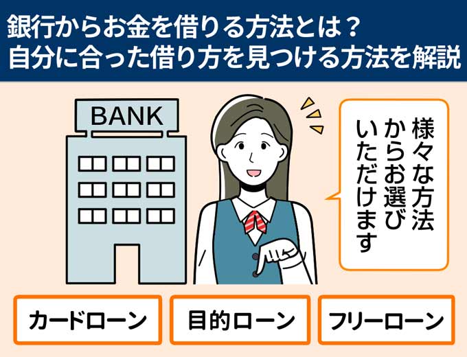 銀行からお金を借りる方法とは