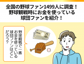 野球観戦で使っているお金の調査